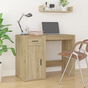 vidaXL Stôl dub sonoma 100x49x75 cm spracované drevo