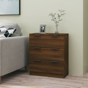 vidaXL Komoda hnedý dub 60x30x70 cm spracované drevo