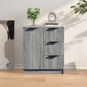vidaXL Komoda sivý dub sonoma 60x30x70 cm spracované drevo