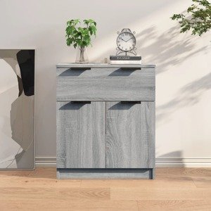 vidaXL Komoda sivý dub sonoma 60x30x70 cm spracované drevo
