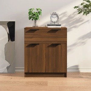 vidaXL Komoda hnedý dub 60x30x70 cm spracované drevo
