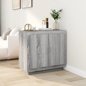 vidaXL Komoda sivý dub sonoma 80x40x75 cm spracované drevo