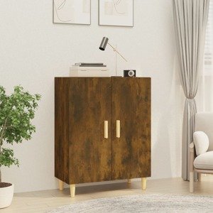 vidaXL Komoda dymový dub 70x34x90 cm spracované drevo