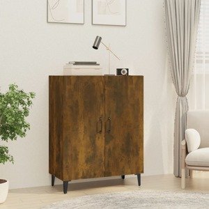 vidaXL Komoda dymový dub 70x34x90 cm spracované drevo