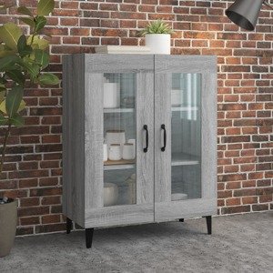 vidaXL Komoda sivý dub sonoma 69,5x34x90 cm kompozitné drevo