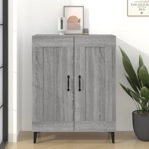 vidaXL Komoda sivý dub sonoma 69,5x34x90 cm kompozitné drevo