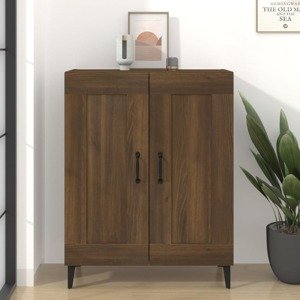 vidaXL Komoda hnedý dub 69,5x34x90 cm kompozitné drevo