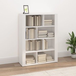 vidaXL Komoda biela 80x30x106 cm spracované drevo