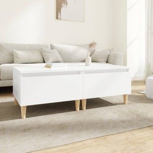 vidaXL Bočné stolíky 2 ks biely 50x46x35 cm spracované drevo
