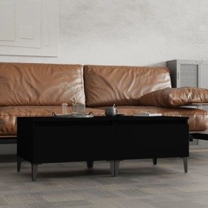 vidaXL Bočné stolíky 2 ks čierne 50x46x35 cm spracované drevo
