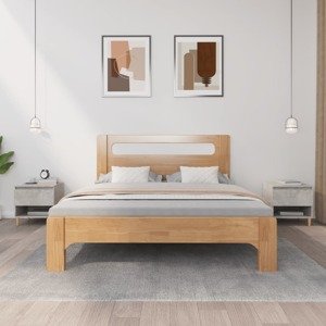 vidaXL Nočné stolíky 2 ks betónovosivé 50x46x50 spracované drevo