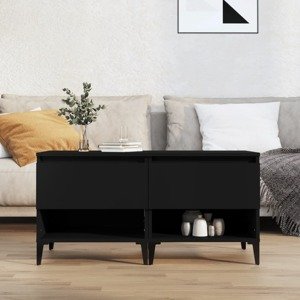 vidaXL Bočné stolíky 2 ks čierne 50x46x50 cm spracované drevo