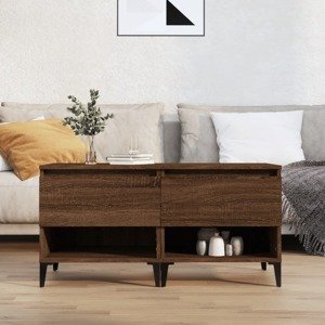 vidaXL Bočné stolíky 2 ks hnedý dub 50x46x50 spracované drevo