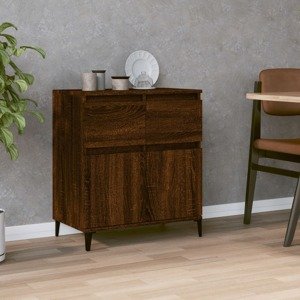 vidaXL Komoda hnedý dub 60x35x70 cm spracované drevo