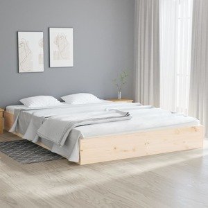 vidaXL Posteľný rám masívne drevo 150x200 cm 5FT King