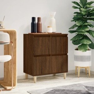 vidaXL Komoda hnedý dub 60x35x70 cm spracované drevo