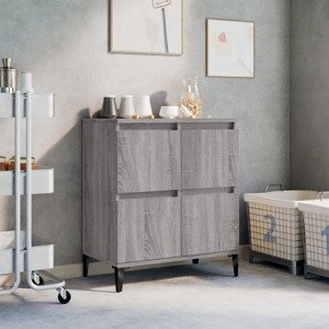 vidaXL Komoda sivý dub sonoma 60x35x70 cm spracované drevo