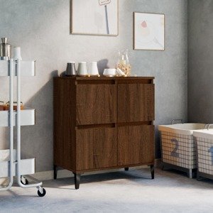 vidaXL Komoda hnedý dub 60x35x70 cm spracované drevo