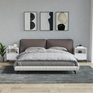 vidaXL Nočné stolíky 2 ks biele 40x35x50 cm