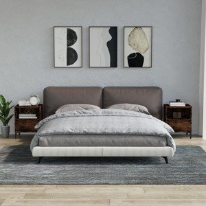 vidaXL Nočné stolíky 2 ks dymový dub 40x35x50 cm