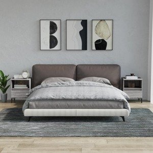 vidaXL Nočné stolíky 2 ks sivý dub sonoma 40x35x50 cm