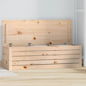 vidaXL Úložný box 109x36,5x33 cm masívna borovica