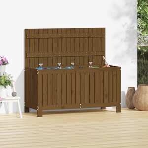 vidaXL Záhradný úložný box medovo-hnedý 115x49x60 cm masívna borovica