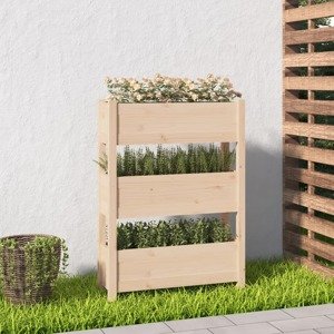 vidaXL Kvetináč 77x25x104,5 cm borovicový masív