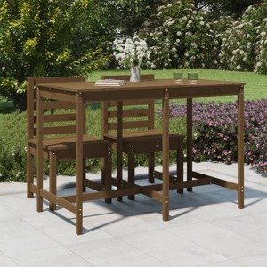 vidaXL Záhradný stolík medovohnedý 159,5x82,5x110 cm borovicový masív