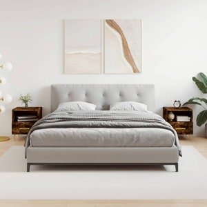 vidaXL Nočné stolíky 2 ks dymový dub 40x35x47,5 cm kompozitné drevo