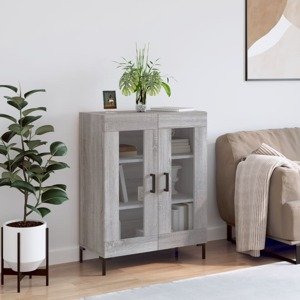 vidaXL Komoda sivý dub sonoma 69,5x34x90 cm kompozitné drevo