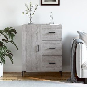 vidaXL Komoda sivý dub sonoma 69,5x34x90 cm kompozitné drevo