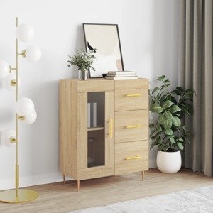 vidaXL Komoda dub sonoma 69,5x34x90 cm kompozitné drevo