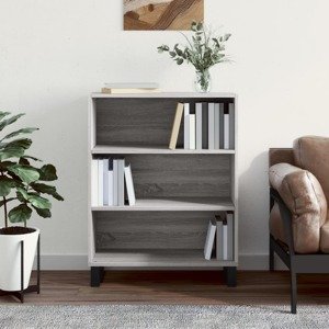 vidaXL Poličková skrinka sivá sonoma 69,5x32,5x90 cm kompozitné drevo
