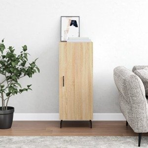 vidaXL Komoda dub sonoma 34,5x34x90 cm spracované drevo