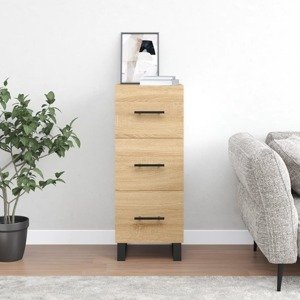 vidaXL Komoda dub sonoma 34,5x34x90 cm spracované drevo