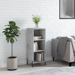 vidaXL Komoda betónovo sivá 34,5x32,5x90 cm kompozitné drevo