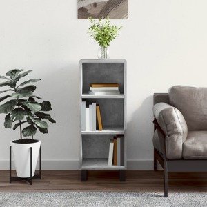 vidaXL Komoda betónovo sivá 34,5x32,5x90 cm kompozitné drevo