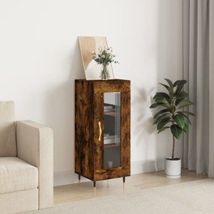 vidaXL Komoda dymový dub 34,5x34x90 cm spracované drevo