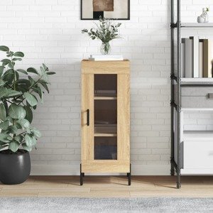 vidaXL Komoda dub sonoma 34,5x34x90 cm spracované drevo