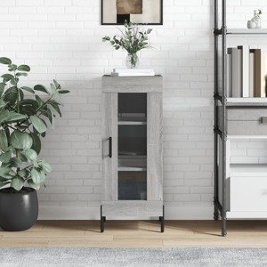 vidaXL Komoda sivý dub sonoma 34,5x34x90 cm spracované drevo
