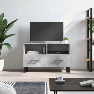 vidaXL TV skrinka betónovosivá 80x36x50 cm spracované drevo