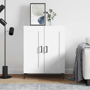 vidaXL Komoda biela 69,5x34x90 cm kompozitné drevo