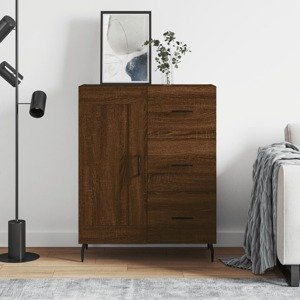 vidaXL Komoda hnedý dub 69,5x34x90 cm kompozitné drevo