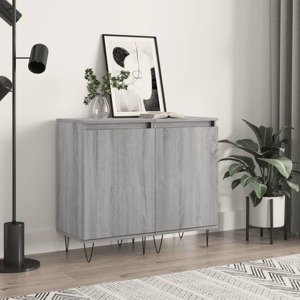 vidaXL Komody 2 ks sivý dub sonoma 40x35x70 cm kompozitné drevo