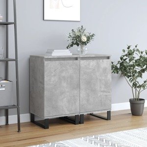 vidaXL Komody 2 ks betónovo sivé 40x35x70 cm kompozitné drevo