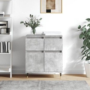 vidaXL Komoda betónovo sivá 60x35x70 cm spracované drevo