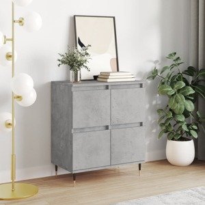 vidaXL Komoda betónovo sivá 60x35x70 cm spracované drevo