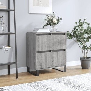 vidaXL Komoda sivý dub sonoma 60x35x70 cm spracované drevo