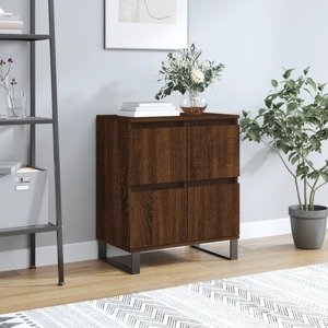 vidaXL Komoda hnedý dub 60x35x70 cm spracované drevo